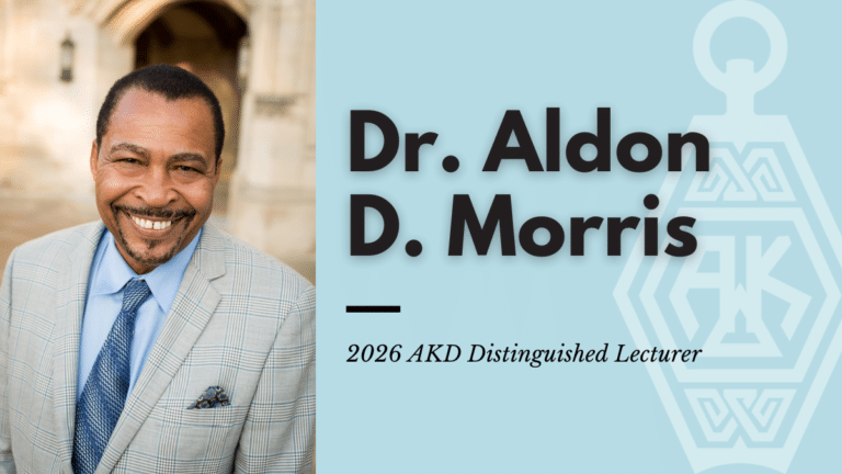 2026 Distinguished Lecturer: Dr. Aldon D. Morris