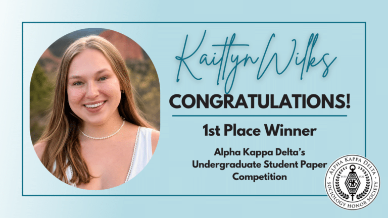 Featured Blog Image for AKD Undergraduate Student Paper Winner Interview with Kaitlyn Wilks.
