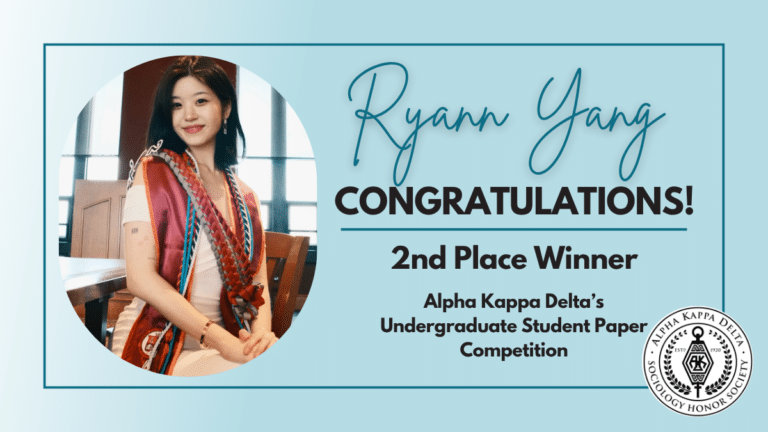 Featured Blog Image for AKD Undergraduate Student Paper Winner Interview with Ryann Yang.